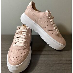 Nike Women Court Vision Alta LTR Pink Oxford Platform Sneaker DM0113-600 Size 10
